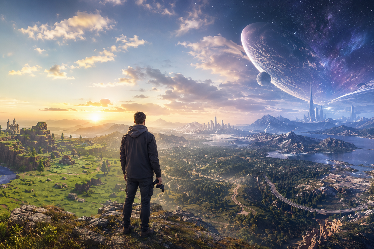The Evolution of Open-World Games: From Linear Maps to Infinite Universes