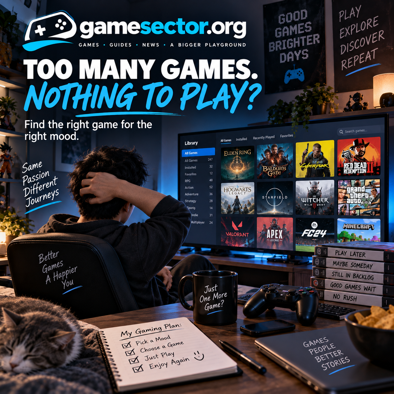 You Own 100 Games but Still Have Nothing to Play—Here’s Why